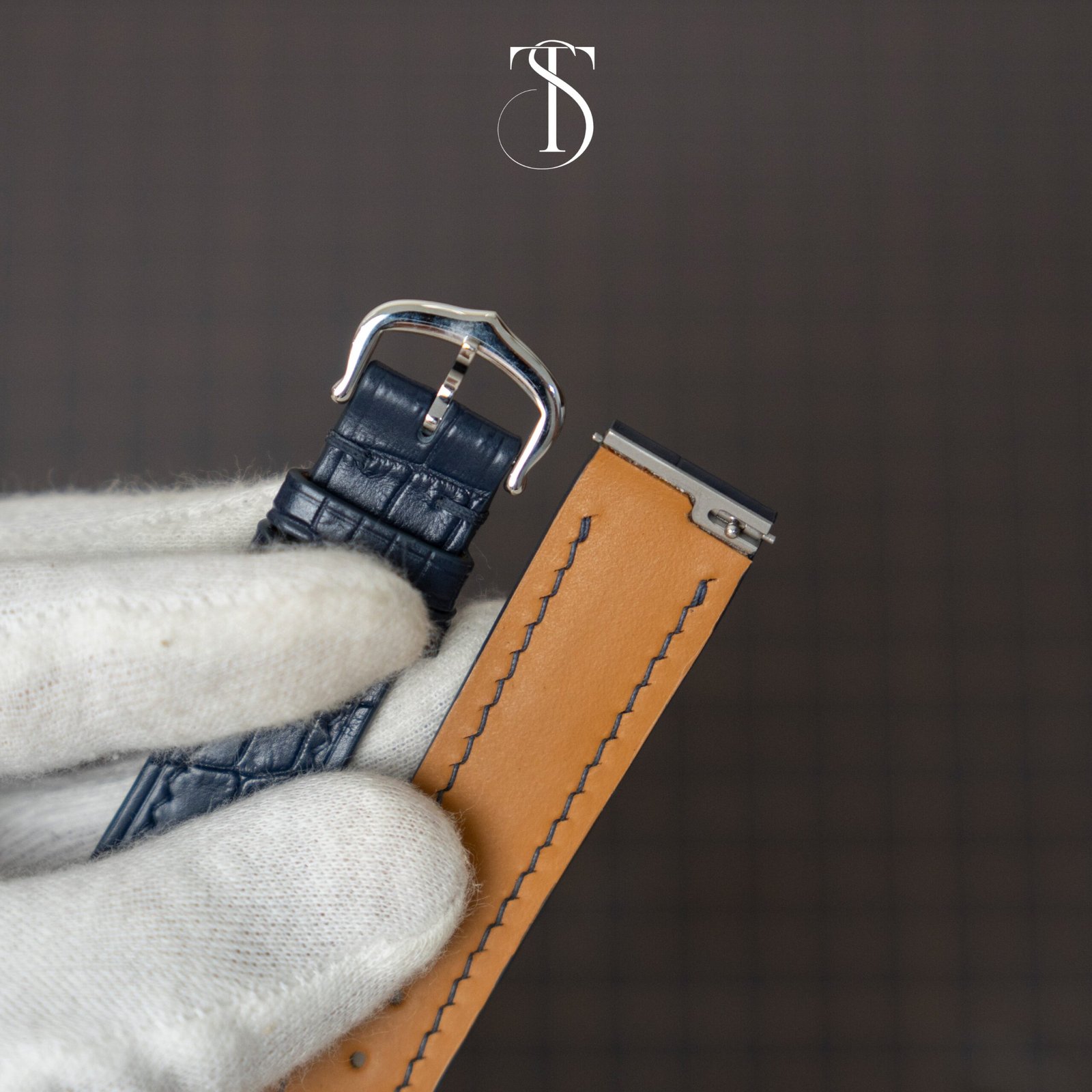 Midnight Blue Alligator Strap for Santos Dumont - Image 5