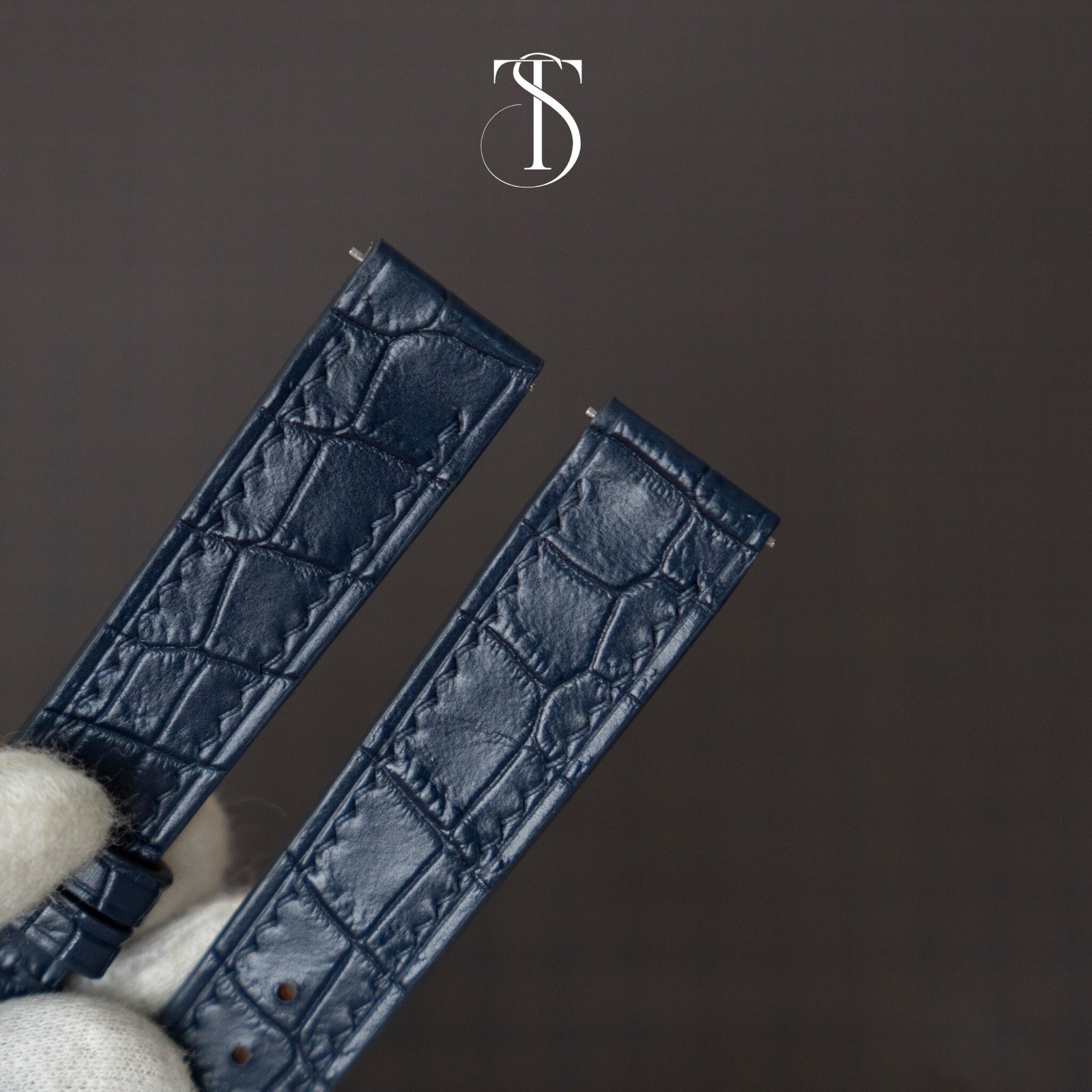 Midnight Blue Alligator Strap for Dumont 4