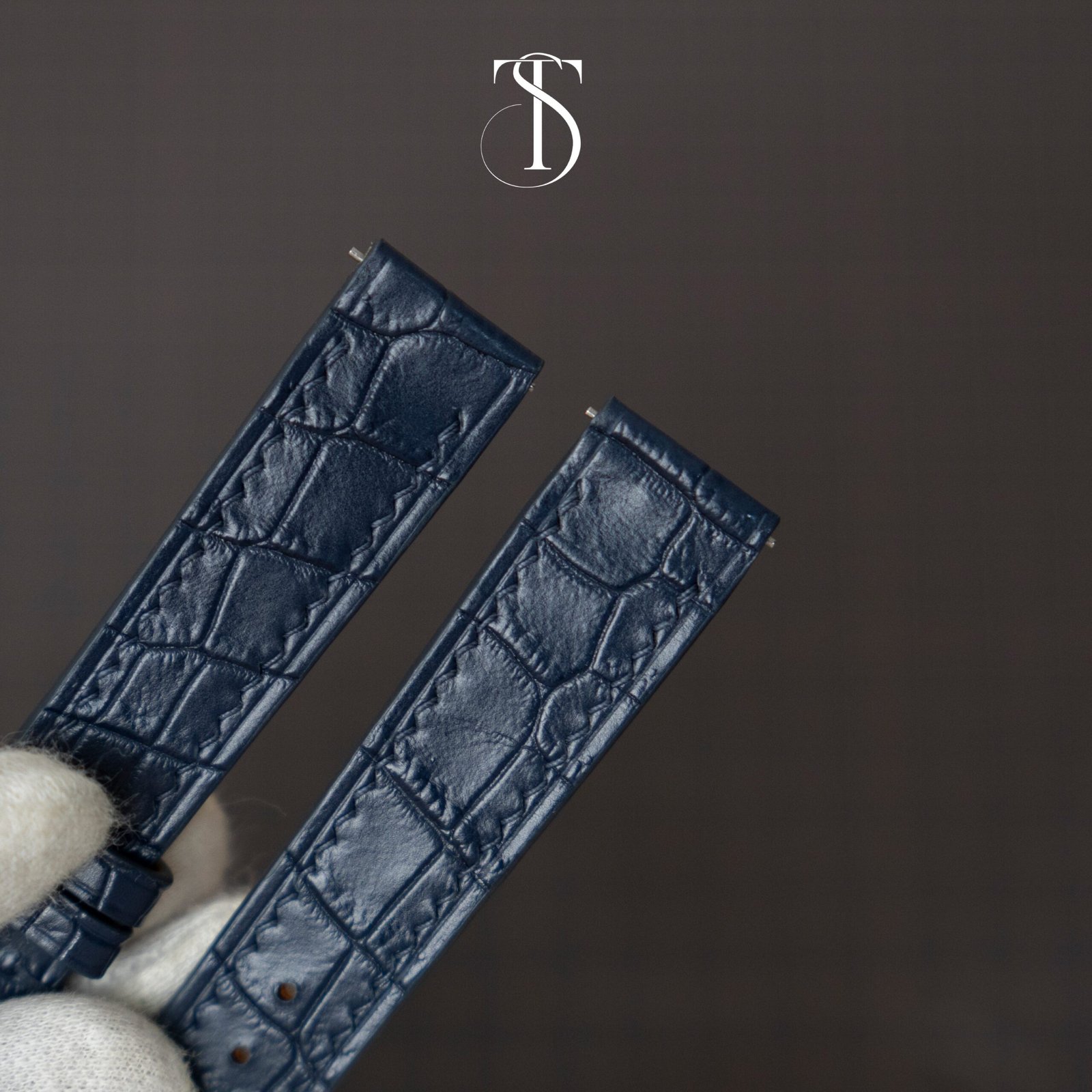 Midnight Blue Alligator Strap for Santos Dumont - Image 6