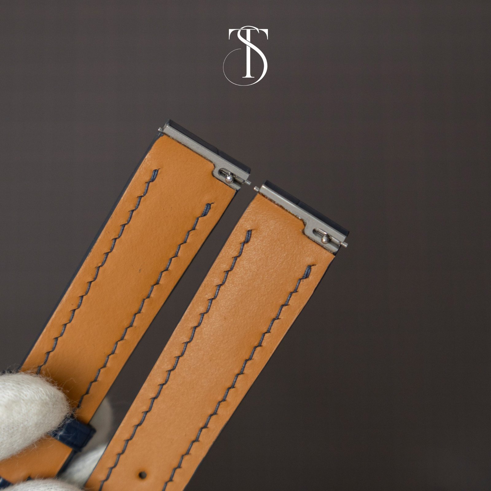Midnight Blue Alligator Strap for Santos Dumont - Image 3