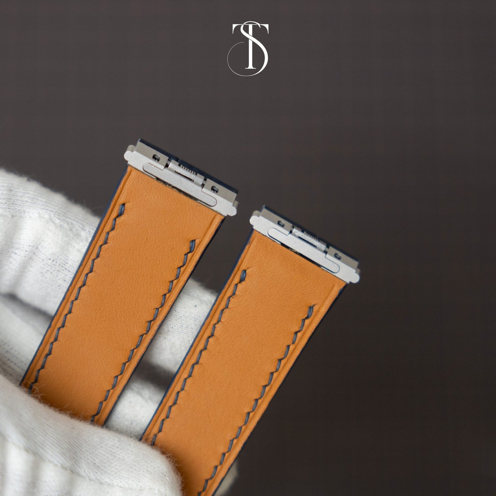 Navy Blue Alligator Strap for Santos 4