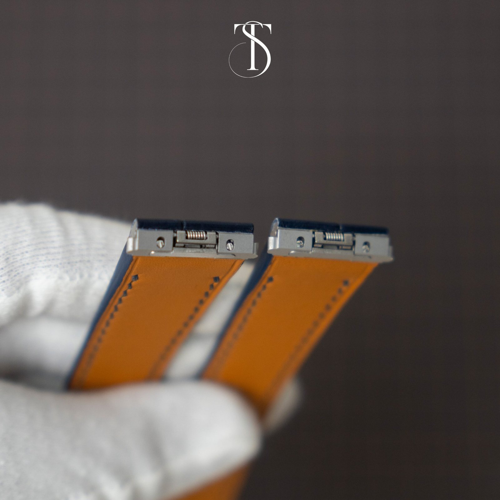 Navy Blue Alligator Strap for Santos - Image 5