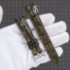 Olive Ocean Pearl Special Alligator Strap