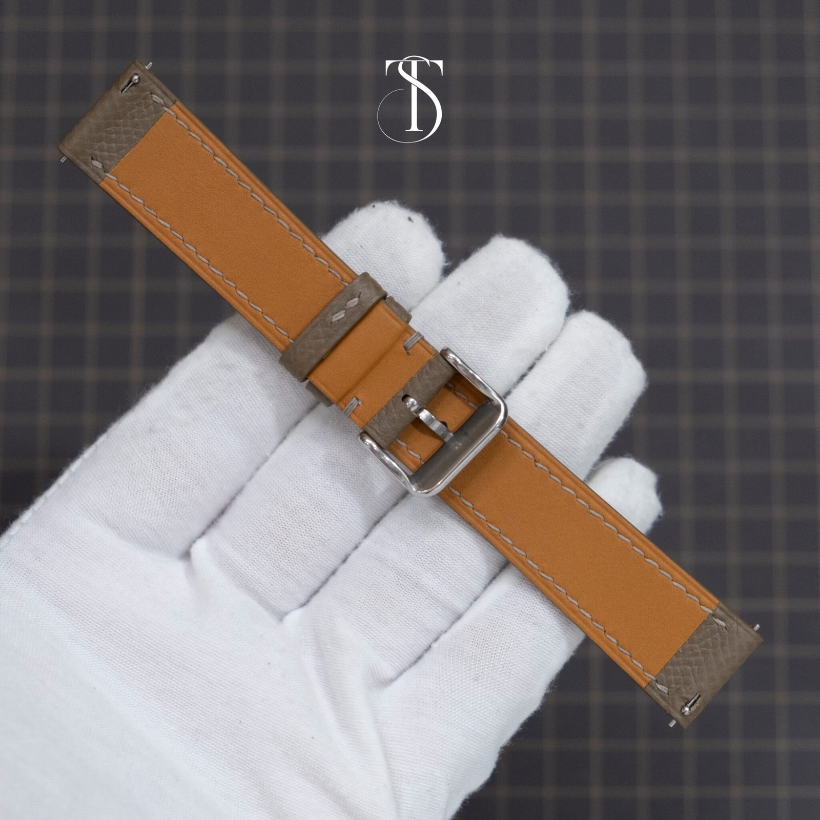 Taupe Epsom Watch Strap 1