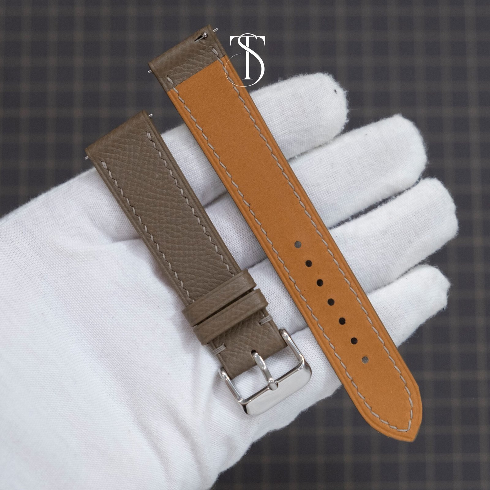 Taupe Epsom Watch Strap - Image 3
